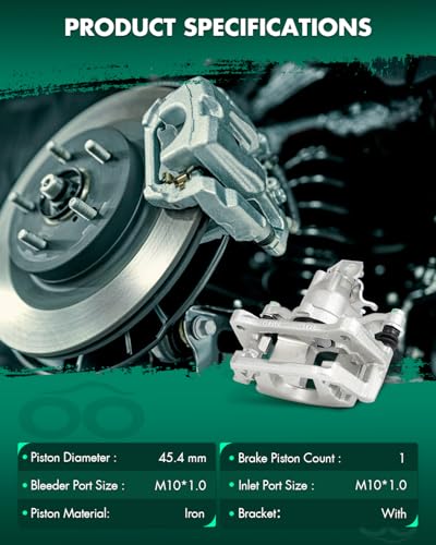 Image of SCITOO Rear Left & Right Brake Caliper With Bracket 18B5399 18B5398 Compatible For Chrysler Town & Country 12-16, For Dodge Grand Caravan 12-17, For Ram C /V 13-15, For Volkswagen For Routan 12-14