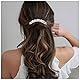 Yheakne Kristall Braut Haarkamm Gold Strass Hochzeit Kopfschmuck Perlen Haarteil Braut Seitenkamm Perlen Hochzeit Haarschmuck für Braut und Brautjungfern (Stil B)