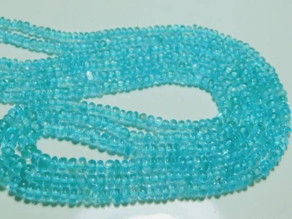 Apatite en perles lisses 3-5mm pour réparer vos colliers cassés et sublimer vos bijoux