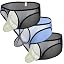 3pack:2&black*blue