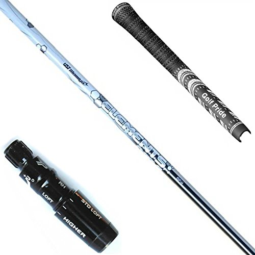 Elements Chrome 6 Driver Shaft - Choose Adapter - Includes Grip & TSF Ball Marker (Flex Stiff 66g) (Adapter - Callaway XR/BB/Epic)