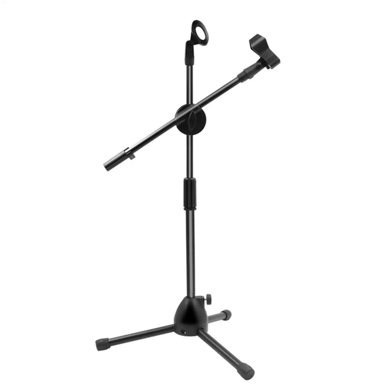 Support de microphone portable avec pinces col de cygne pour tablette et téléphone