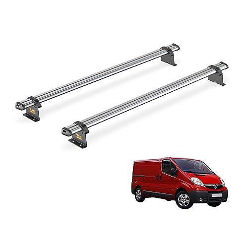 Van Guard Trade Roof Rack for Vauxhall Vivaro (2001-2014) 2 Steel Roof Bars [Only Suitable for Standard Roof Models] - UltiBar Trade - SB255-2