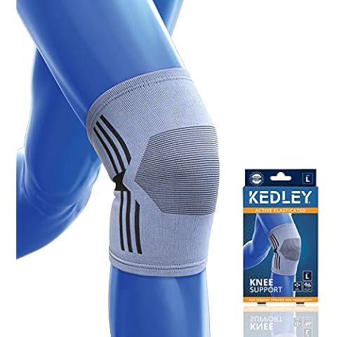 KEDLEY Knee Support Sleeve | Premium Elasticated Compression Support Band | Aiding Rehabilitation, Joint Pain, Knee Swelling & Arthritis | Ideal for Sports, Exercise, Gardening & Everyday Use(Medium) Cover
