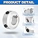 MECCANIXITY 4 Pack Shaft Collar, Aluminum Alloy 3/8
