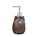 Produktbild Seifenspender Resin, Braun Marmoriert Simple Mode 260 Ml Mit Pumpe Nachfüllbar Shampoo Hand-Desinfektionsmittel Lotion Flasche Drücken Flasche Geeignet Für Bad Küche Hotel Dekoration