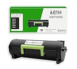  SavFinto 60F1H00 601H Cartouche de toner de rechange pour imprimante Lexmark MX310dn MX310 MX510de MX510 MX511de MX410de MX410 MX511dhe MX511dte MX610de MX611de (noir, 1 pièce)