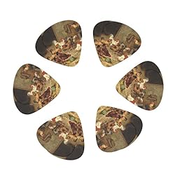 Ensemble de 12 médiators de guitare Farm Chickens pour guitare acoustique, guitare électrique, contrebasse, ukulélé - Les Beatles, Paul McCartney, John Lennon, RIngo Starr, George Harrison Ensemble de 12 médiators de guitare Farm Chickens pour guitare acoustique, guitare électrique, contrebasse, ukulélé – Image 2