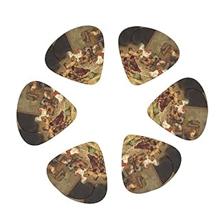 Ensemble de 12 médiators de guitare Farm Chickens pour guitare acoustique, guitare électrique, contrebasse, ukulélé - Les Beatles, Paul McCartney, John Lennon, RIngo Starr, George Harrison Ensemble de 12 médiators de guitare Farm Chickens pour guitare acoustique, guitare électrique, contrebasse, ukulélé – Image 2