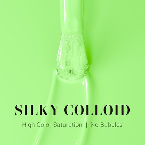 Image of MelodySusie Neon Green Gel Nail Polish,0.5fl oz Light Lime Green Nails Soak Off UV LED Bright Green Gel Polish Nail Art Manicure Salon DIY Nail Design Decoration at Home Gift for Women-1649