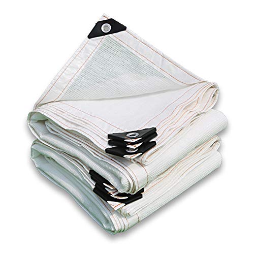 Preisvergleich Produktbild LIXIONG Sichtschutznetz Sonnensegel Draussen Verschlüsselung Isolationsnetz Abkühlen Anti-UV Feuchtigkeitsspendend, 23 Größen Anpassbar (Farbe : Weiß, größe : 2x6m)