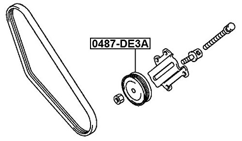 Amazon.com: MD303884 - PULLEY IDLER - 1 Year Warranty - FEBEST  
