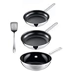 Wok: Ideal für scharfes Anbraten bei hohen Temperaturen. Ultrahart, abriebfest, hitzbeständig bis 400°C. Beste Wärmeleitung und -speicherung