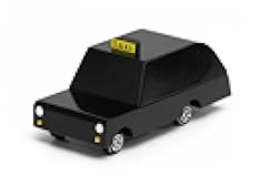 CANDYCAR® Wooden Diecast Collection - London Taxi, Premium Handcrafted Beech Wood Toy Car