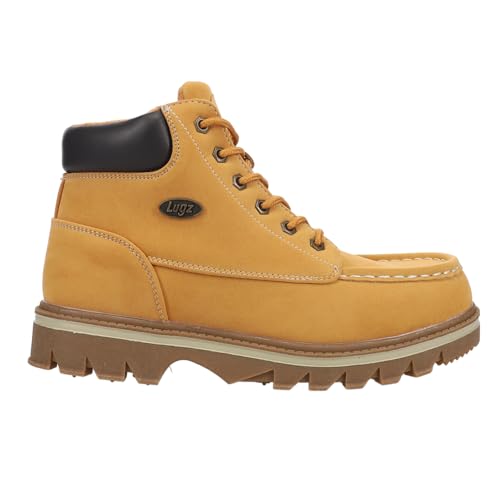 Lugz Men's Warsaw Classic Moc Toe Chukka Fashion Boot, Golden Wheat/Bark/Cream/Gum, 7.5, D