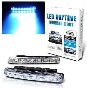 ZESI Daylight Day Time Running Light DRL 8 LED Super White Bright Light for All Cars