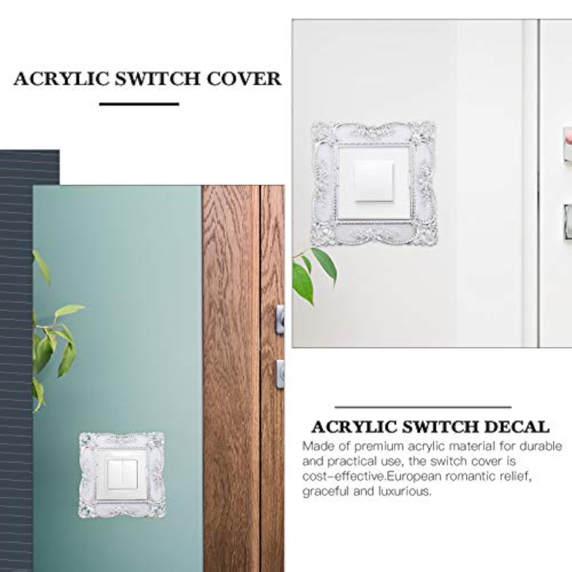 Creative Acrylic Switch Cover Decor