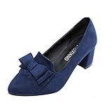 sonnenaufgang barcelona  Zapatos Mujer Casual barotos Alto talón,Sonnena Zapatos de tacón Alto con Bowknot de Mujer Zapatos de Moda con Punta Puntiaguda