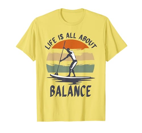 Men Paddleboarder on SUP Paddle Board for Standup T-Shirt