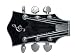 Guitar Head Black Belt Buckle