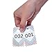 Frienda 100 Pieces Live Sale Number Tags Plastic with Normal and Reversed Mirrored Numbers 100 Consecutive Numbers (001-100)