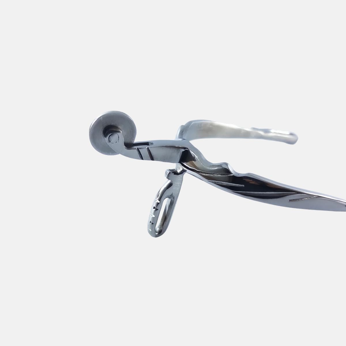 Horse Spurs, Stainless Steel Spurs for Boots, Western Horse Spur Plain Wheel Rowel Gear for Training EquestrianCompetition