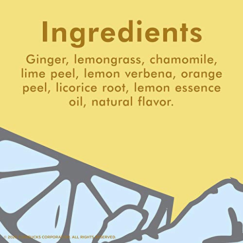 Teavana Lemon Ginger Bliss, Herbal Tea With Citrus & Strawberry, Caffeine Free (1 Pack, 12 Sachets Total) #TOP2