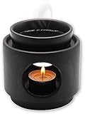 ✔️ABMESSUNG DUFTLAMPE: L 10,5 x B 10,5 x H 10 cm | WASSERSCHALE: 100ml | Die Konzeption der Duftschale ermöglicht es Ihnen, die komplette Brenndauer eines Teelichts (bis zu 4 Stunden) mühelos zu begleiten. Ihre Größe gewährleistet dabei eine konstant ausreichende Befeuchtung der Wasserschale, was nicht nur ein Austrocknen verhindert, sondern auch das Risiko von Rissen minimiert. Das sorgt für eine lange und störungsfreie Nutzung der Aromalampe.