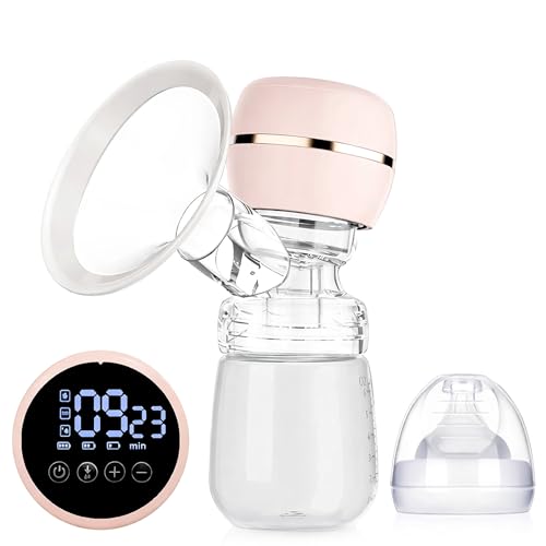 Image of MummaFirst Breast Pump Electric | Portable Breastfeeding Pump for Women | 3 Modes 12 Levels | 2+ hour battery backup | USB Type-C Rechargeable | Pink /Blue