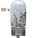 Produktbild 50 x Toshiba W5W Glassockellampe 12V 5W W2 1x9 5d KFZ Kennzeichen Leuchte Außen Lampe Auto Glühbirne Glassockel Glas Sockel