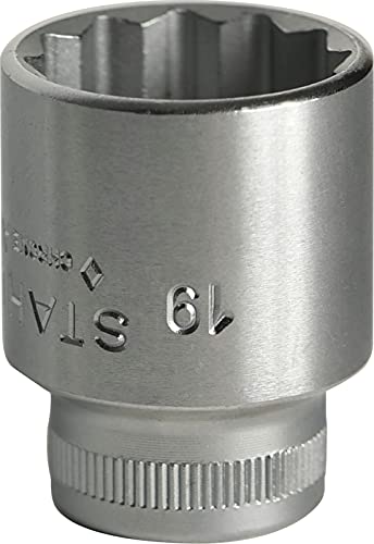 Stahlwille STW4519 3/8-Inch Drive 19 mm Bi-Hexagon Socket - Silver