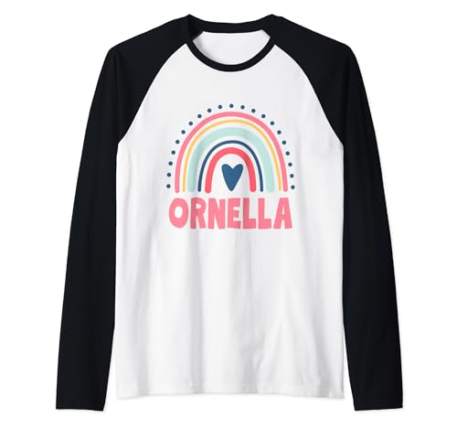 Ornella Name Benutzerdefinierte Frau Mythos Legende Rosa Geburtstagsfeier Raglan