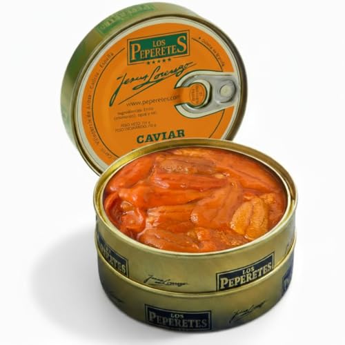 LOS PEPERETES Caviar de Erizo 120 g | Marisco Gallego Gourmet | Huevas de Erizo del Atlántico | Conserva Artesanal y Natural | Sabor Intenso del Mar de Galicia | Producto Premium Delicatessen