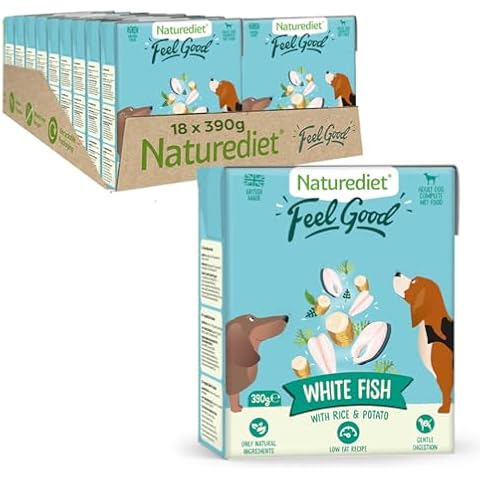 Naturediet Natural Wet Dog Food, Fish, 390g Cover