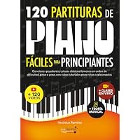 120 Partituras de Piano Fáciles Para Principiantes: Canciones