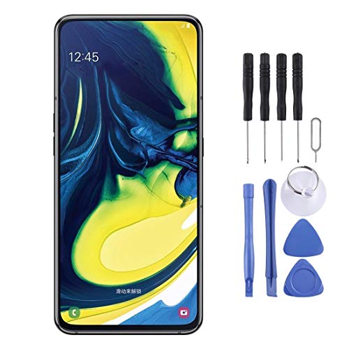 Écran LCD Galaxy A80 complet avec châssis de remplacement Super AMOLED