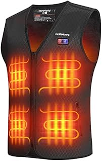 ISSYZONE Electric Heated Vest Heating Gilet for Men and Women, 3 Stalls Adjustable Temperature Heated Gilet Warm Jacket for Outdoor Camping Sking Hiking Skating (without Battery) M