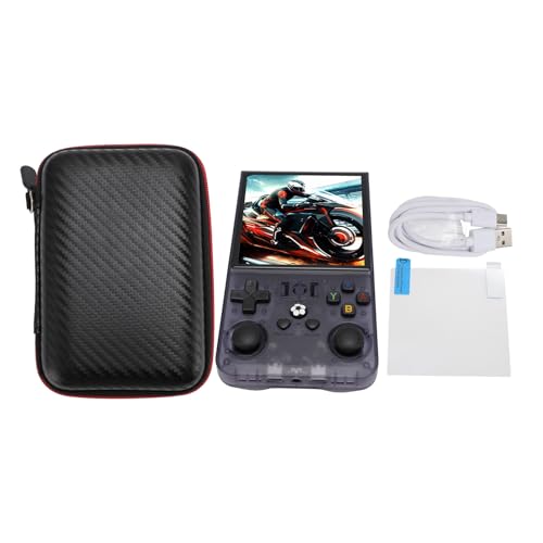 Consola de Juegos portátil Retro, Consola de Juegos portátil con Pantalla a Color IPS de 4 Pulgadas 720x720, Dos palancas de Control 3D, batería de 4000 mAh para Juegos Retro, Comp (128 GB)