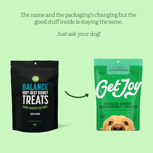 Get Joy Freeze Dried 100% Beef Kidney Dog Treats, 4oz | Single Ingredient Organ Meat, High Protein Raw Dog Food Topper, Snack & Training Rewards | Grain Free, Gluten Free, Filler Free - Image 3