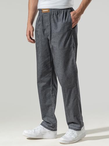 Image of DAMENSCH Relaxed Fit Premium Cotton Casual Style, Dual Pockets, Ultra light, Breathable, Anti-Bacterial, Stretchable, Soft Comfortable, Lounge Pyjamas For Men