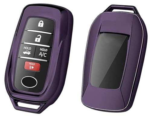 Housse de clé Toyota Land Cruiser en TPU souple violet premium