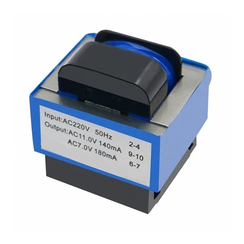 JIOYUNG eufeifeiegds Mikrowellentransformator AC 220 V bis 11 V/7 V 140 mA/180 mA 7-polig PT-6329A von Mikrowellenherdteilen