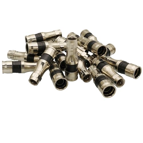 Connecteurs RG11 à compression type F étanches pour raccordement de câble coaxial