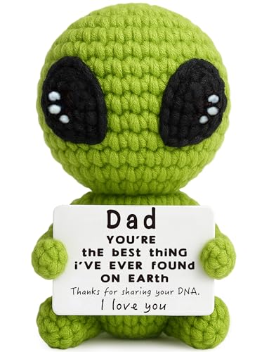 TKGIFTHOT Funny Christmas Dad Gift from Daughter Son Crochet Alien