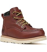 HANDMEN Work Boots for Men, 6" EH Lightweight Soft Toe Mens Work Boots, Non-Slip Anti-Fatigue Wor...