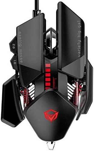 MEETIONGM80 - Transformers Mechanical Gaming Mouse (4000 DPI) - For PC & Laptop - Black