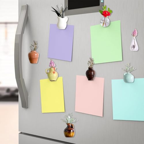 Imanes de mini macetas cerámicas 3D para regalar y decorar casas 5