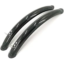 1 Pair Bike Front Rear Fenders Retro Bike 700C Road Bicycle Fender Bicycle Practical Parts Silver DaJiKan Color Black F R 1pair