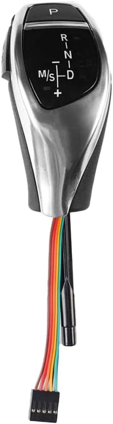 WLKE LED Shift Knob Gear Shifter for BMW E38 E39 X5 E53 (Carbon Fiber Style)