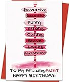 Mcduldul Best Aunt Birthday Card | Happy Birthday Aunt Gifts from Nephew Niece